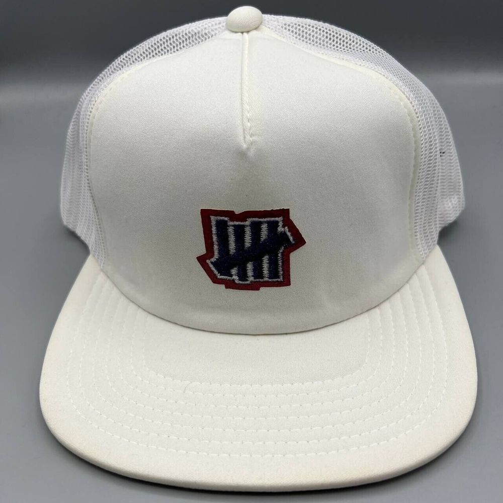 Undefeated Logo‎ Trucker Hat Men White Snap Back Cap New